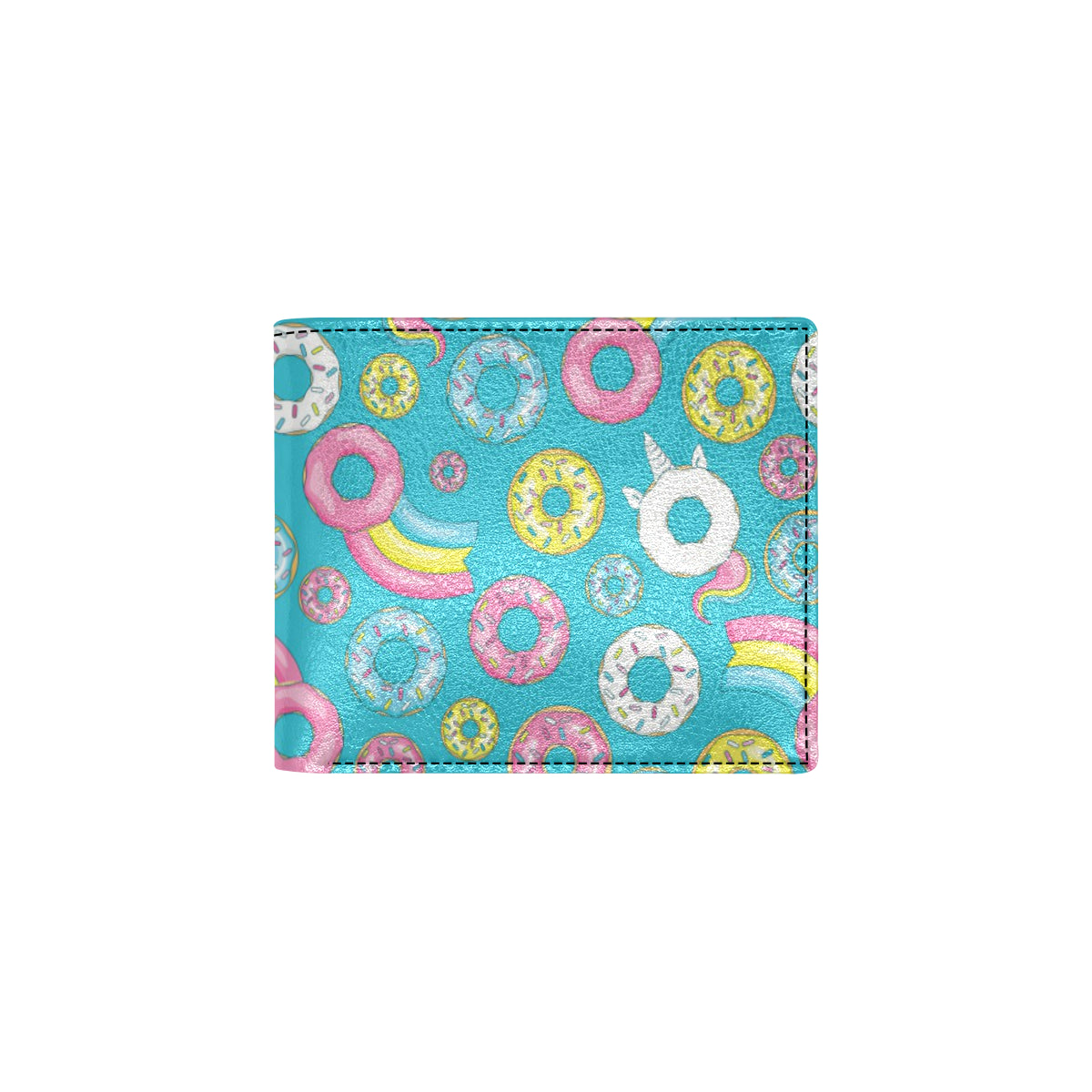 Donut Pattern Print Design DN013 Men's ID Card Wallet