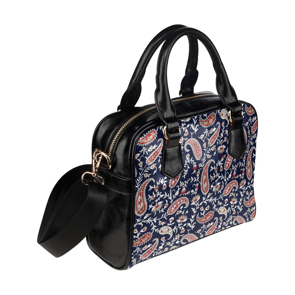 Paisley Pattern Print Design A05 Shoulder Handbag