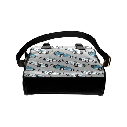 Racing Vintage Pattern Print Design A02 Shoulder Handbag