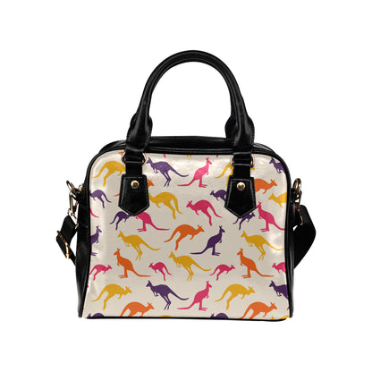 Kangaroos Pattern Print Design 01 Shoulder Handbag