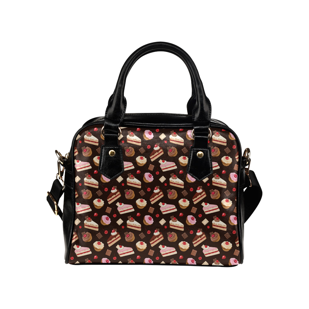 Cake Pattern Print Design 04 Shoulder Handbag