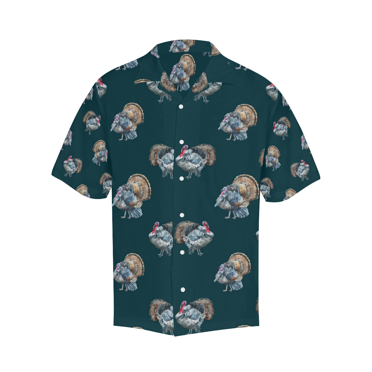 Turkey Pattern Print Design 03 Men's Hawaiian Shirt