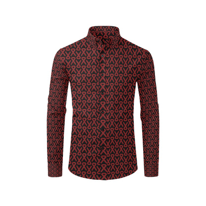 Multiple myeloma Pattern Print Design A01 Men's Long Sleeve Shirt