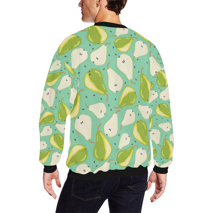 Pear Pattern Print Design PE04 Men Long Sleeve Sweatshirt