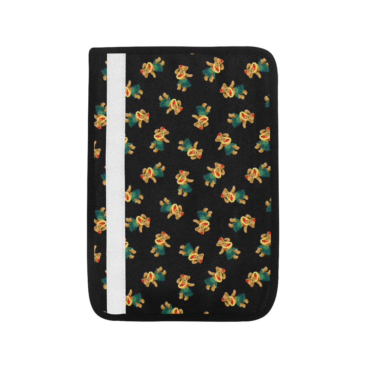 Hula Bear Pattern Print Design 06 Car Seat Belt Cover