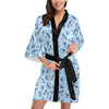 Swallow Bird Pattern Print Design 06 Women's Short Kimono