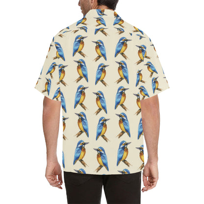 Kingfisher Pattern Print Design 01 Men's Hawaiian Shirt