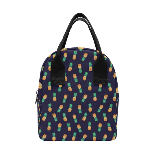 Pineapple Pattern Insulated Lunch Bag