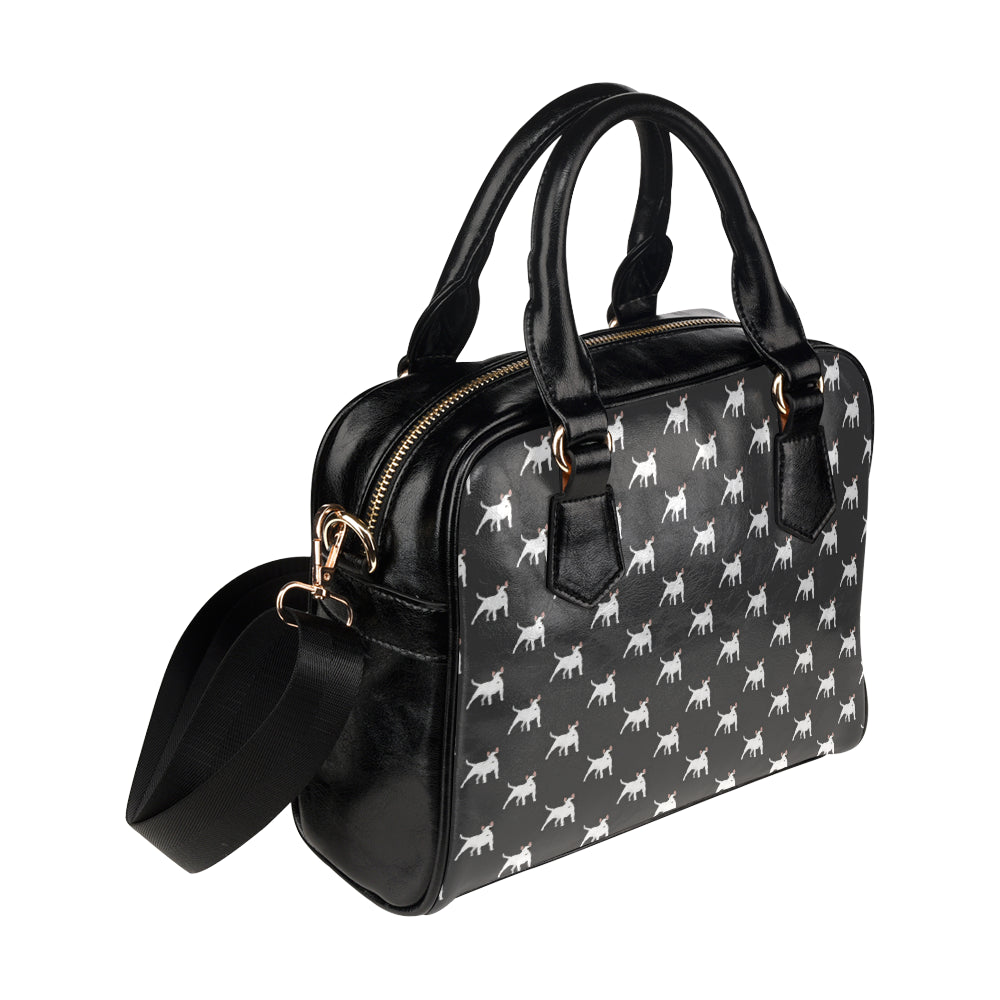 Bull Terriers Pattern Print Design 02 Shoulder Handbag