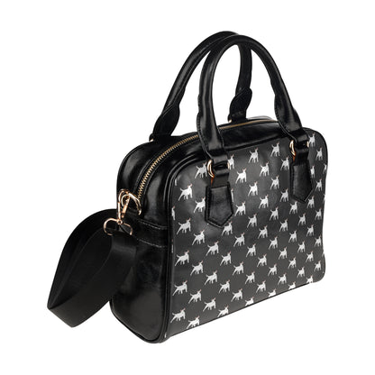 Bull Terriers Pattern Print Design 02 Shoulder Handbag