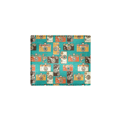 Camera Pattern Print Design 02 Men's ID Card Wallet