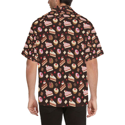 Cake Pattern Print Design 04 Men's Hawaiian Shirt