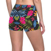 Bird Of Paradise Pattern Print Design BOP014 Yoga Shorts