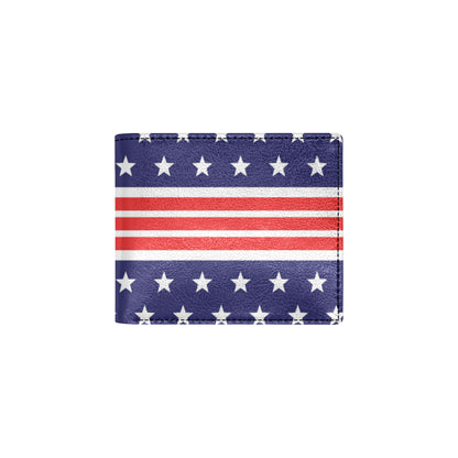 Patriotic Pattern Print Design A04 Men's ID Card Wallet
