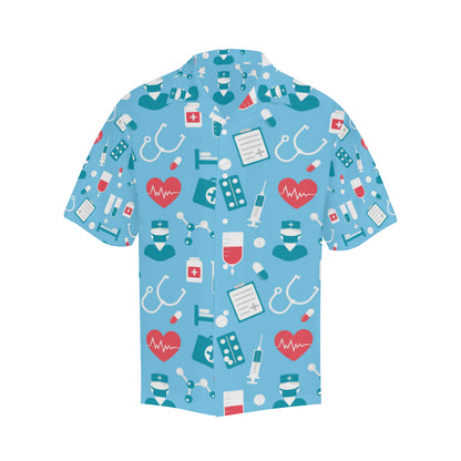 Nurse Pattern Print Design A03 Men's Hawaiian Shirt