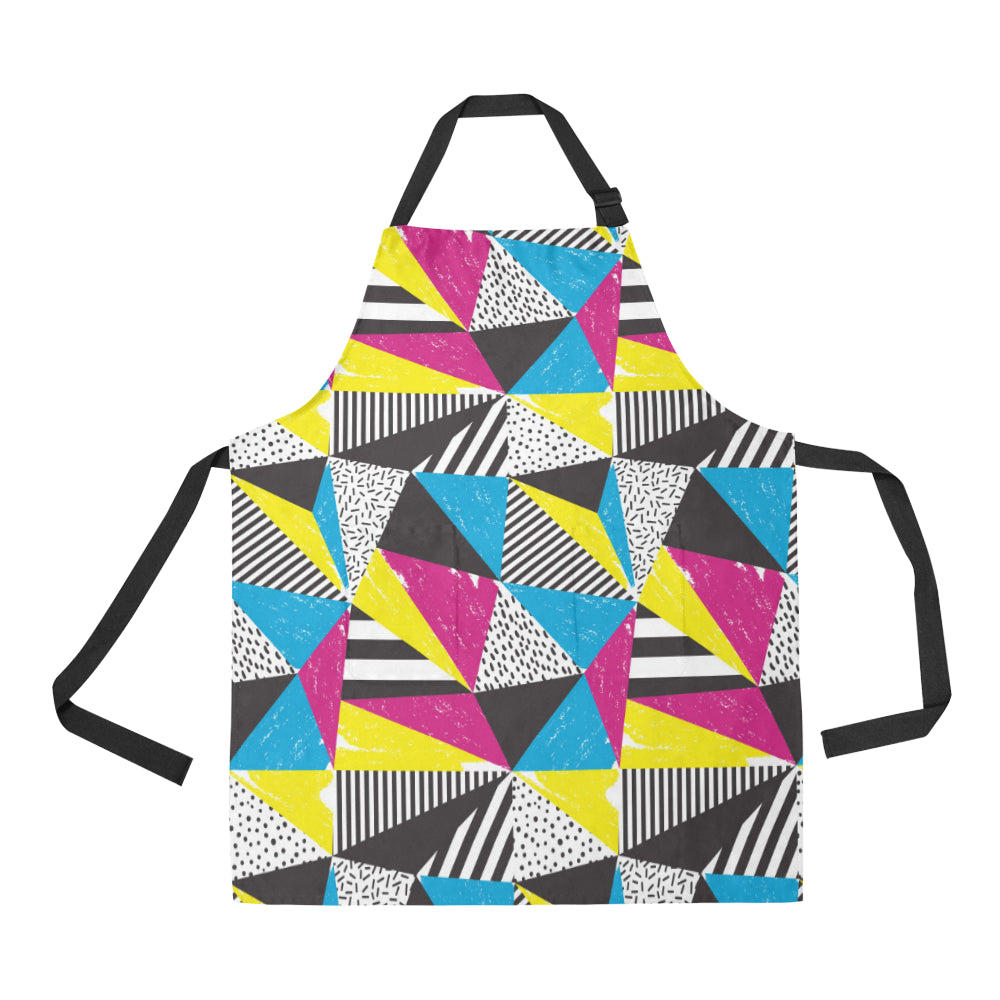 80s Pattern Print Design 2 Apron with Pocket