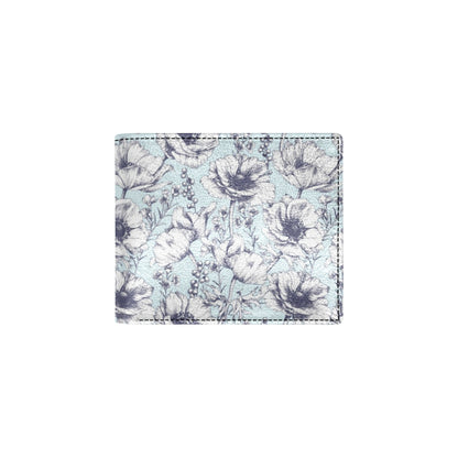 Anemone Pattern Print Design 02 Men's ID Card Wallet