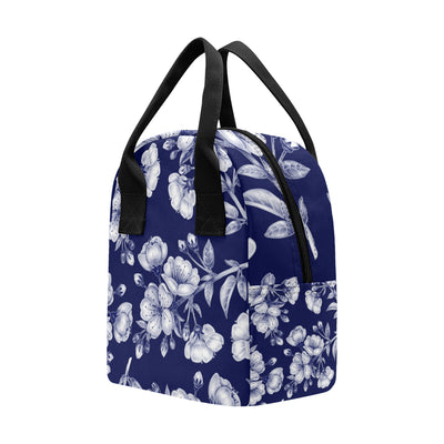 Cherry Blossom Pattern Print Design CB01 Insulated Lunch Bag