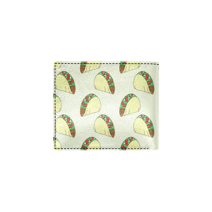 Taco Pattern Print Design TC05 Men's ID Card Wallet