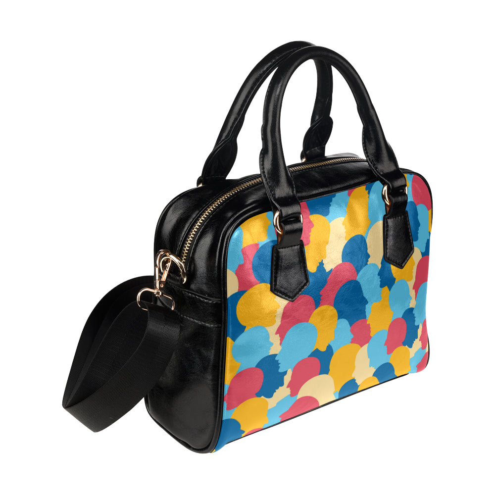 Psychology Pattern Print Design A02 Shoulder Handbag