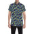 Dragonfly Lime Blue Print Pattern Men's Short Sleeve Button Up Shirt