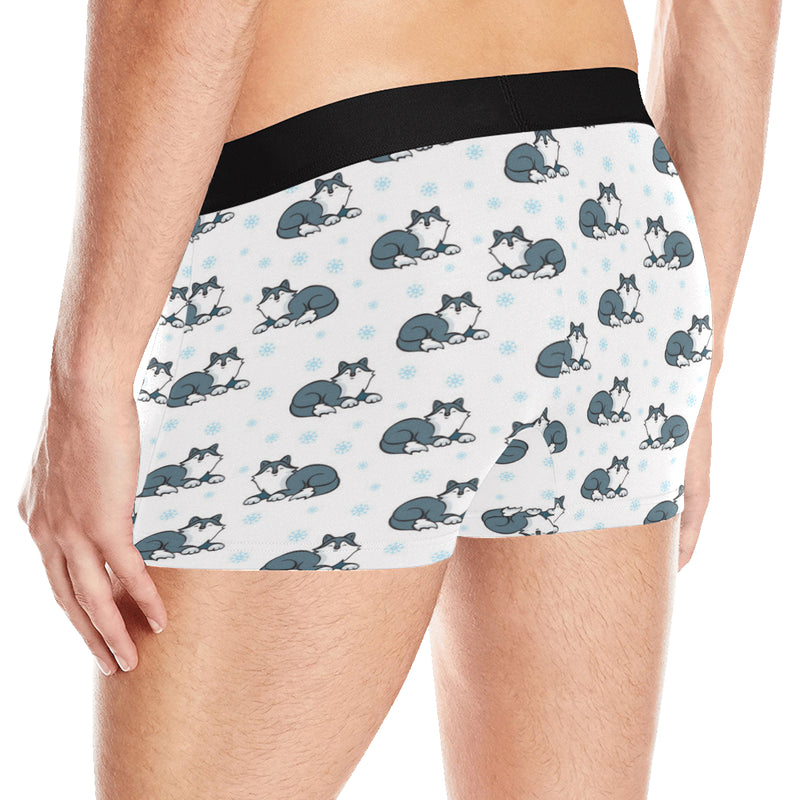 Alaskan Malamute Pattern Print Design 03 Men's Boxer Briefs