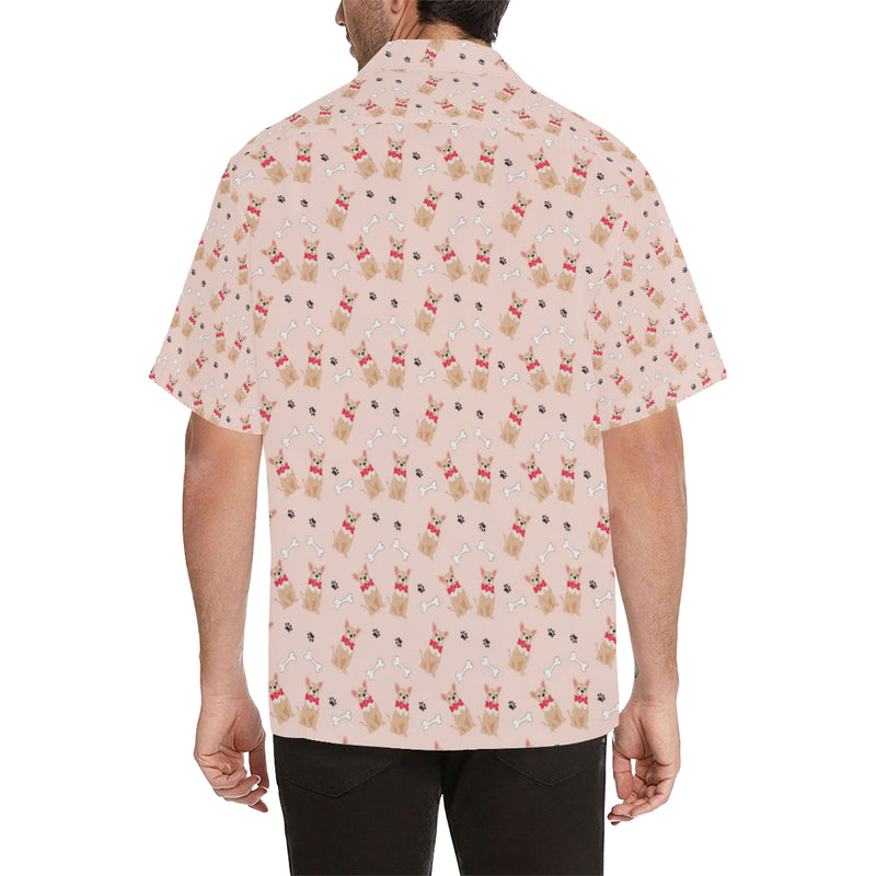 Chihuahua Pattern Print Design 04 Men's Hawaiian Shirt