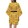 Maracas Mexican Style Pattern Print Design 02 Women's Short Kimono