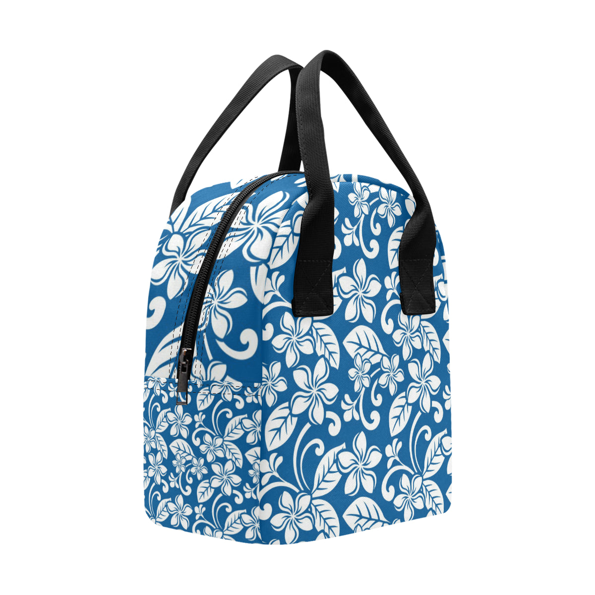 Plumeria Pattern Print Design PM013 Insulated Lunch Bag