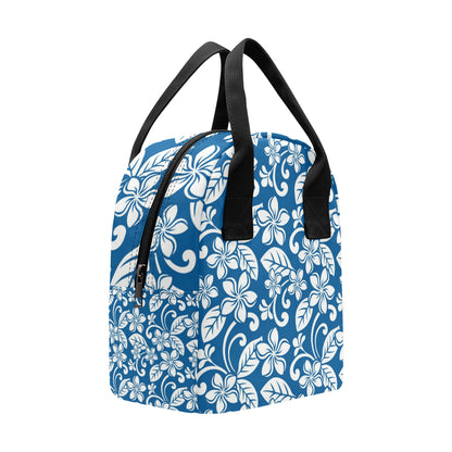 Plumeria Pattern Print Design PM013 Insulated Lunch Bag