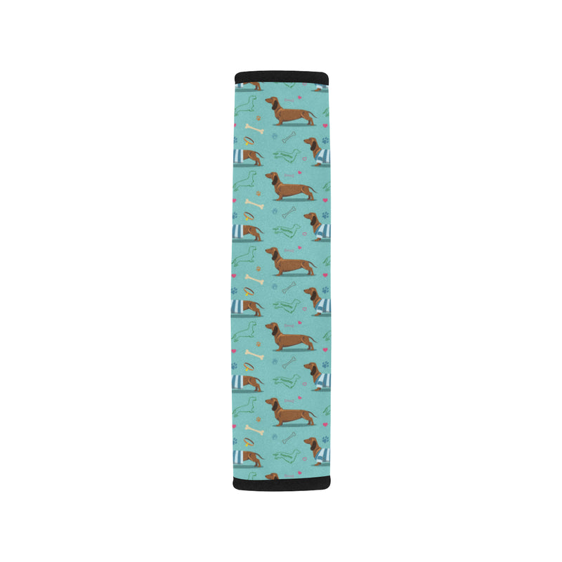 Dachshund Paw Decorative Print Pattern Car Seat Belt Cover