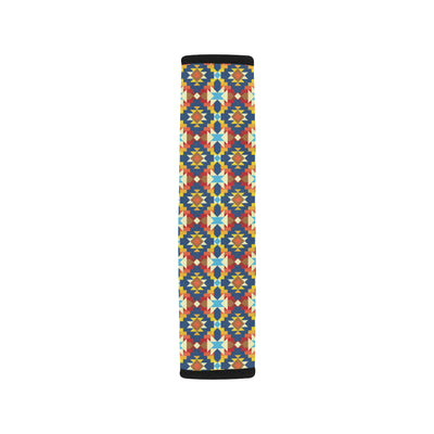 Aztec Pattern Print Design 01 Car Seat Belt Cover