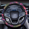 Flamingo Tropical Pattern Steering Wheel Cover with Elastic Edge