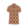 Calendar Aztec Pattern Print Design 01 Men's Short Sleeve Button Up Shirt