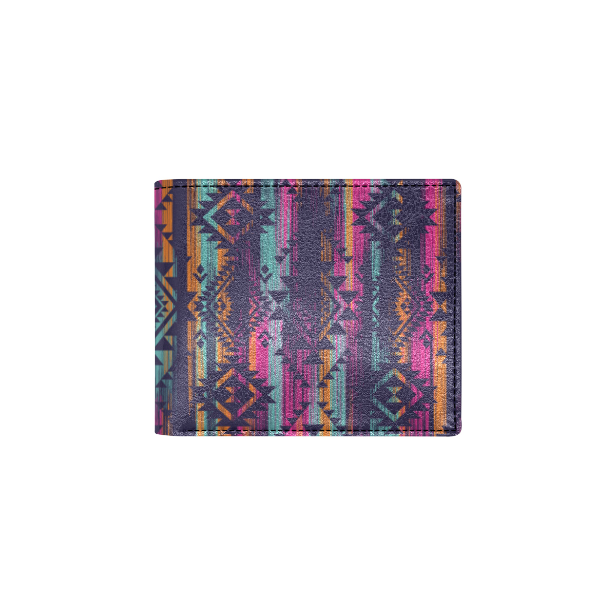 Line Tribal Aztec Men's ID Card Wallet