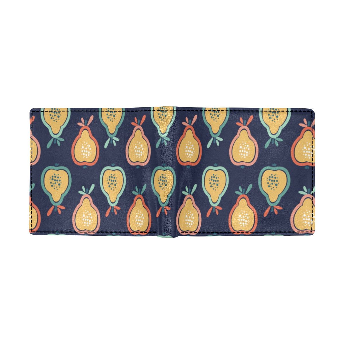 Pear Pattern Print Design PE03 Men's ID Card Wallet