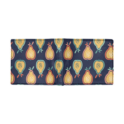 Pear Pattern Print Design PE03 Men's ID Card Wallet