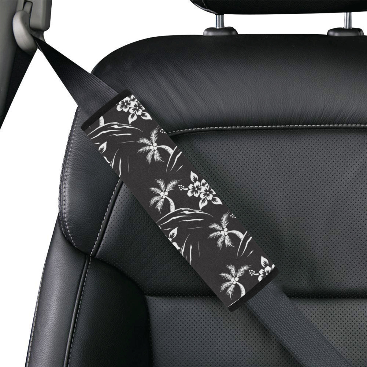 Palm Tree Pattern Print Design PT02 Car Seat Belt Cover