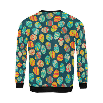 Easter Eggs Pattern Print Design RB09 Men Long Sleeve Sweatshirt