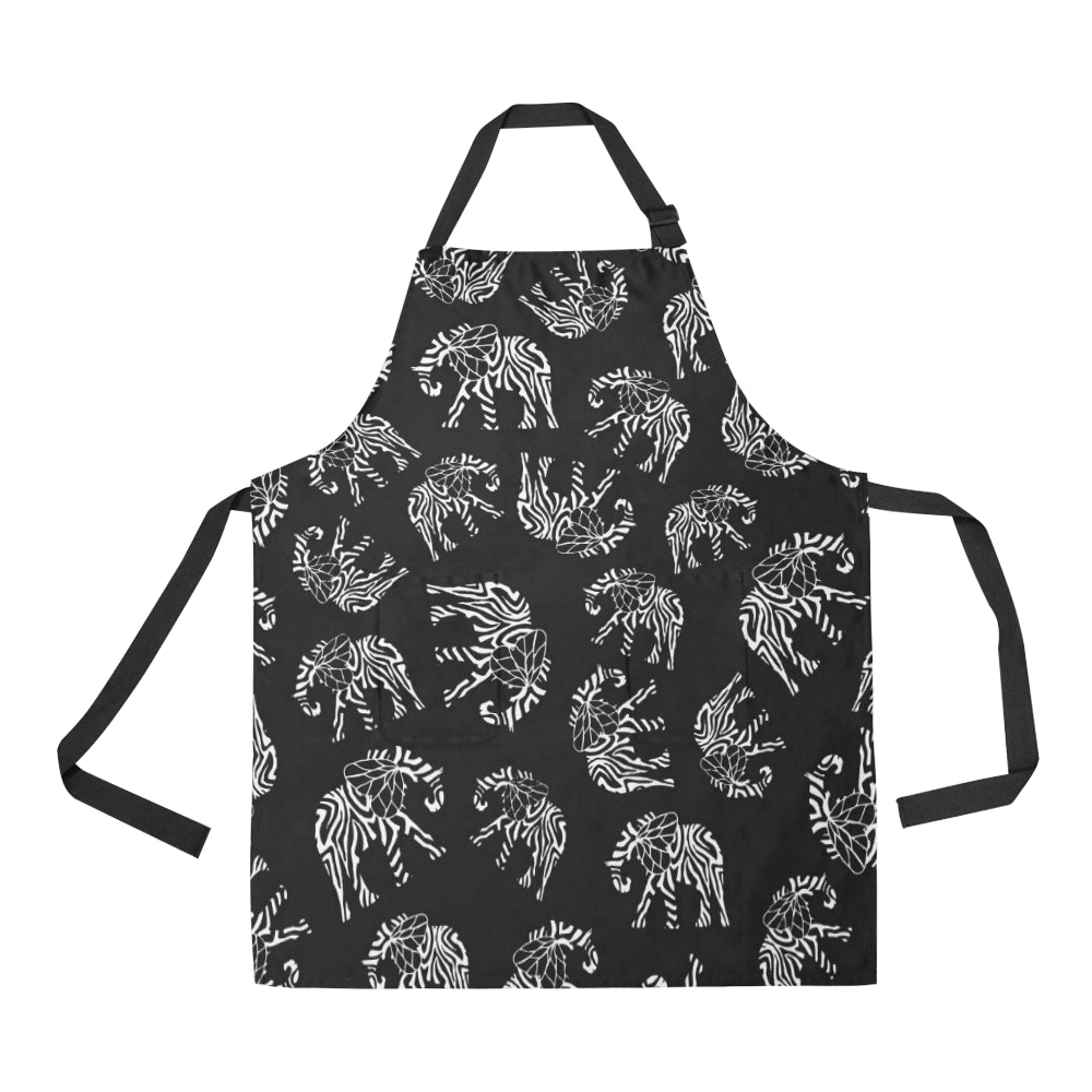 Elephant Tribal Apron with Pocket