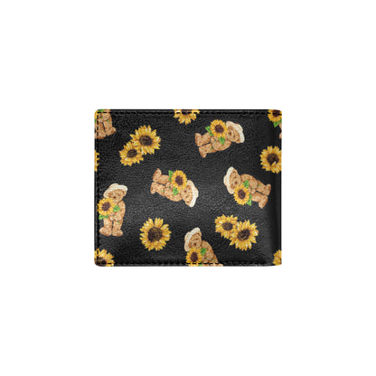 Sunflower Pattern Print Design SF016 Men's ID Card Wallet