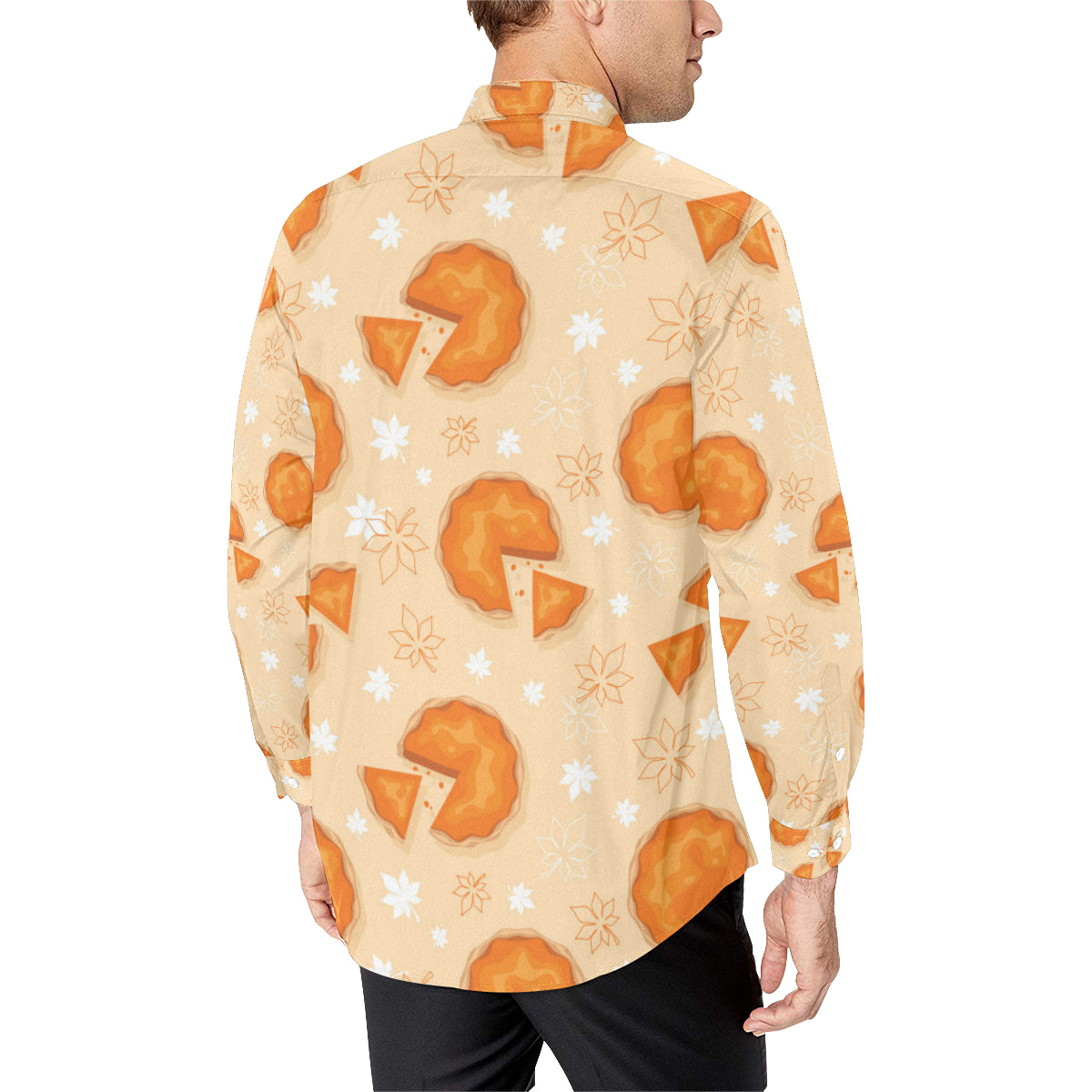 APie Pattern Print Design A01 Men's Long Sleeve Shirt