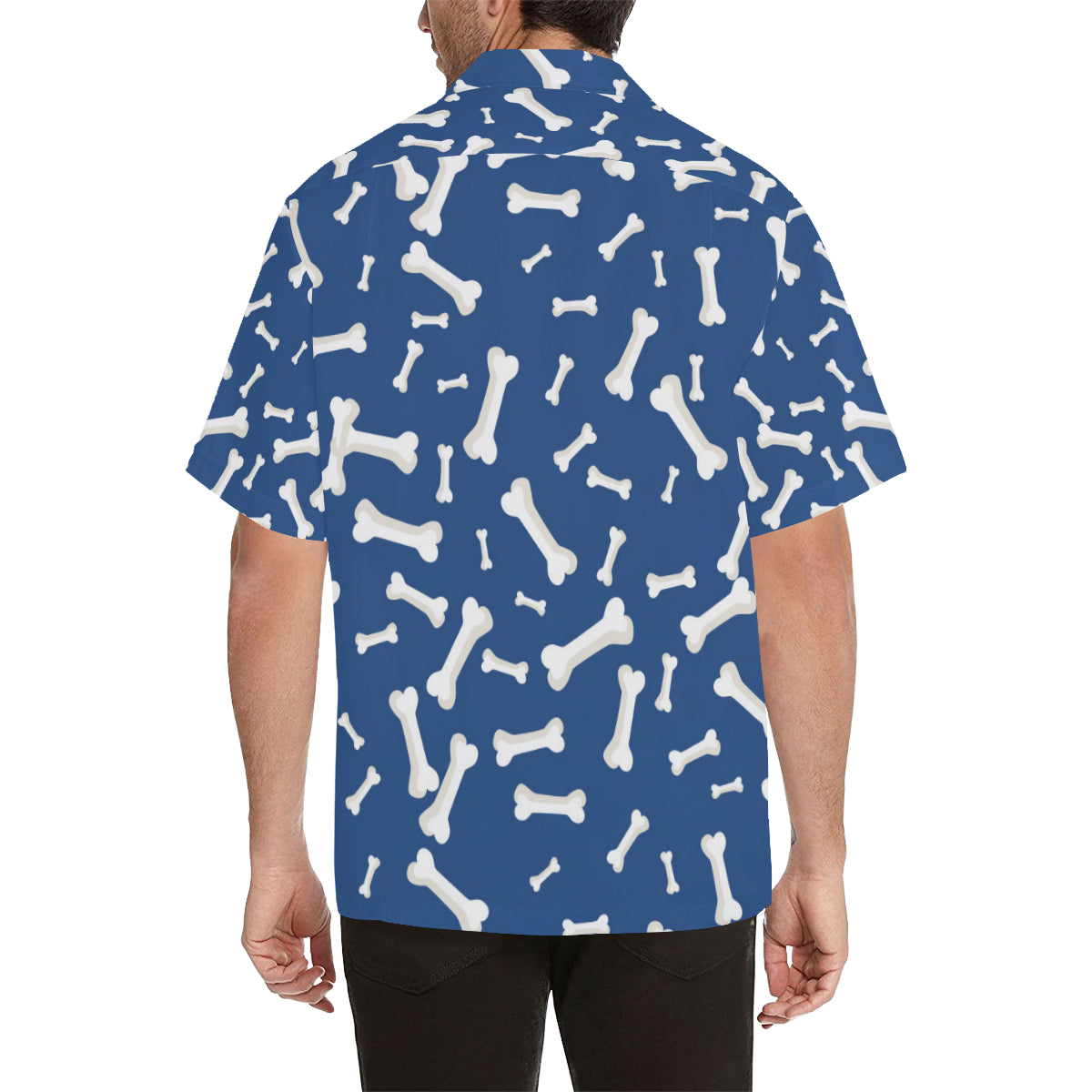 Dog Bone Pattern Print Design 03 Men's Hawaiian Shirt