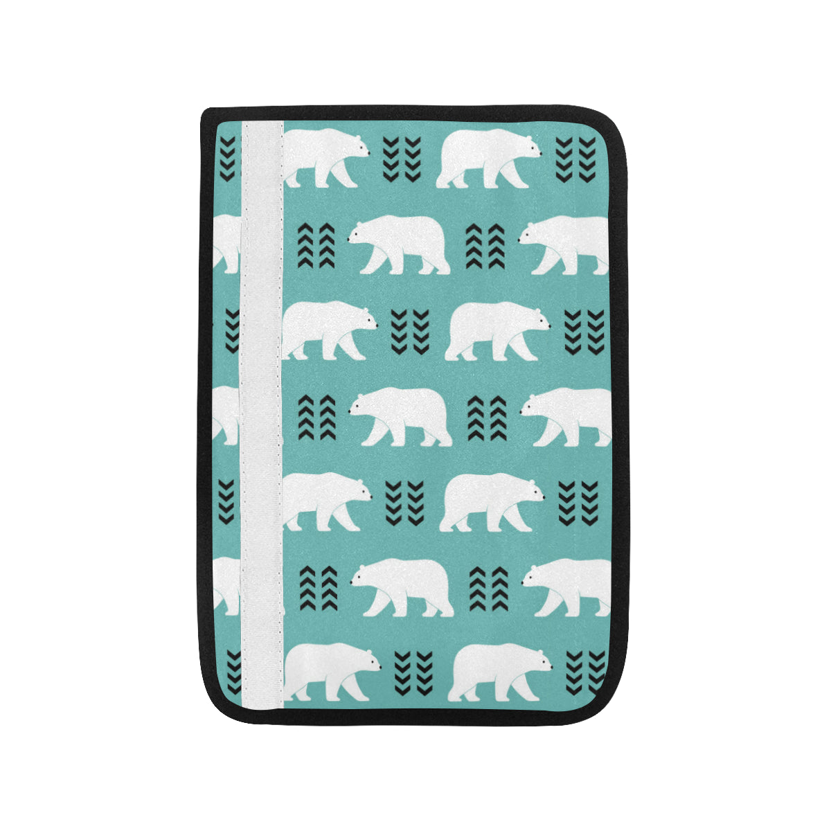 Polar Bear Pattern Print Design A05 Car Seat Belt Cover