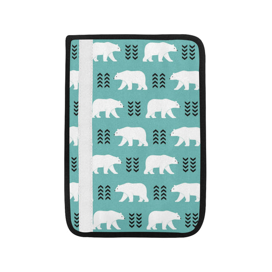 Polar Bear Pattern Print Design A05 Car Seat Belt Cover