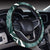 Tropical Palm Leaves Pattern Steering Wheel Cover with Elastic Edge