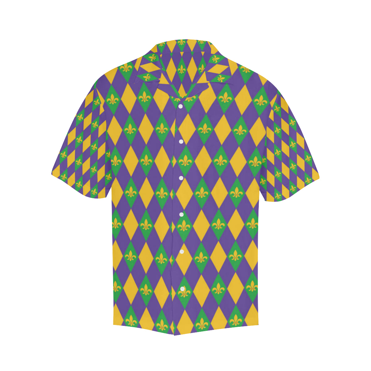 Mardi Gras Pattern Print Design 05 Men's Hawaiian Shirt