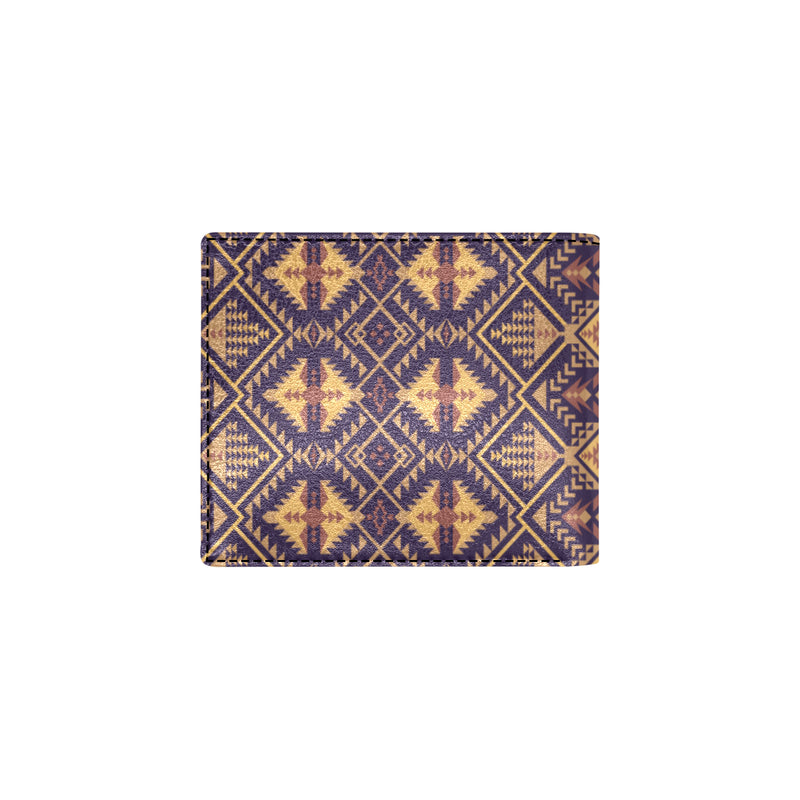 Aztec Pattern Print Design 09 Men's ID Card Wallet