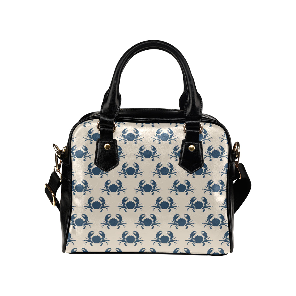 Crab Pattern Print Design 02 Shoulder Handbag