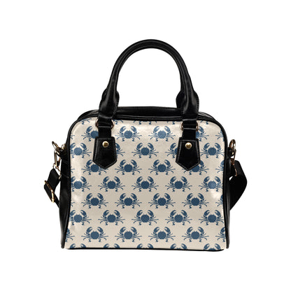Crab Pattern Print Design 02 Shoulder Handbag